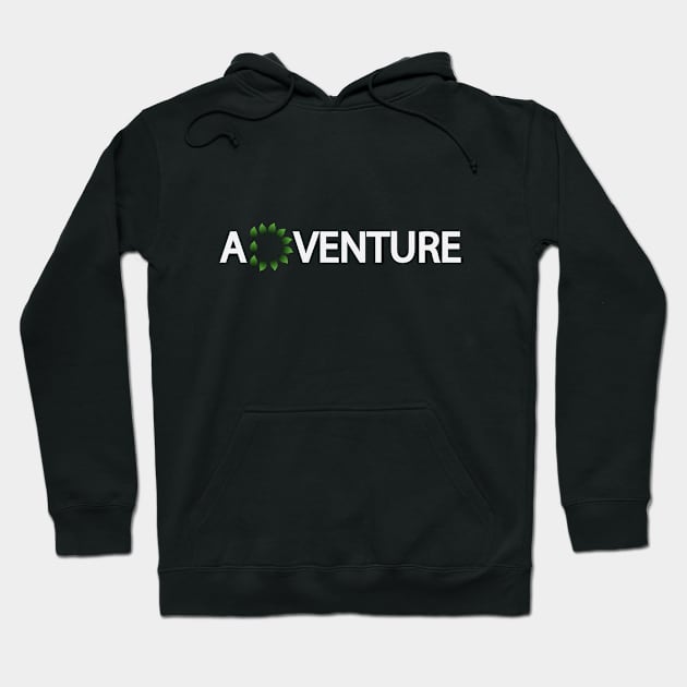 Adventure typographic logo design Hoodie by DinaShalash